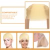 LALAFINA Bald Cap 2pcs Halloween Makeup Bald Wig Cap Fake Bald Wig Costume Accessory Cosplay Party Up Prop Makeup Bald Caps for Adults, Women Costume