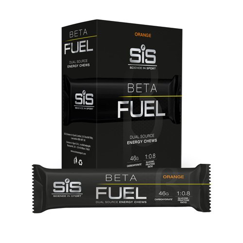 Science in Sport | Beta Fuel | Orange | Dual Source Energy Chews | 46g Carbohydrate| Scientifically Superior Fuel | Cycling, Running, Swimming & Endurance Sports | 6 x 60g Chews