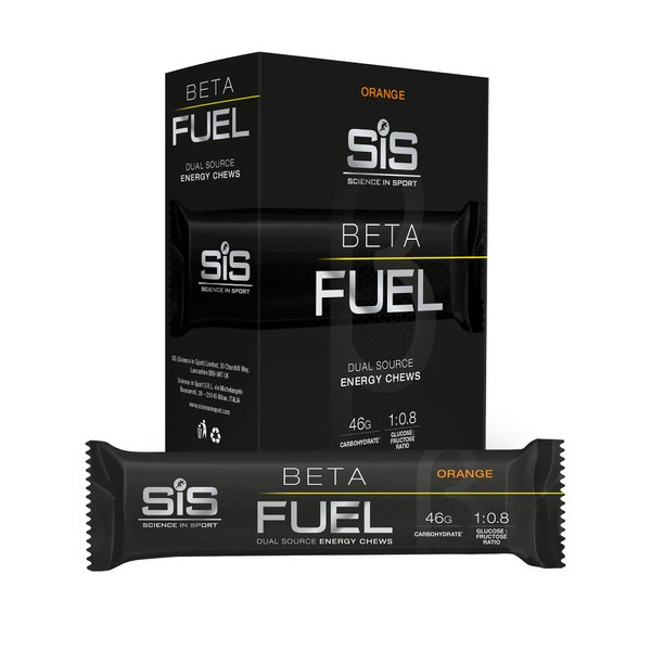 Science in Sport | Beta Fuel | Orange | Dual Source Energy Chews | 46g Carbohydrate| Scientifically Superior Fuel | Cycling, Running, Swimming & Endurance Sports | 6 x 60g Chews