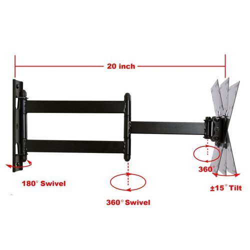 VideoSecu Articulating TV Wall Mount Bracket for most 22 to 42 Inch TV Display 1K9