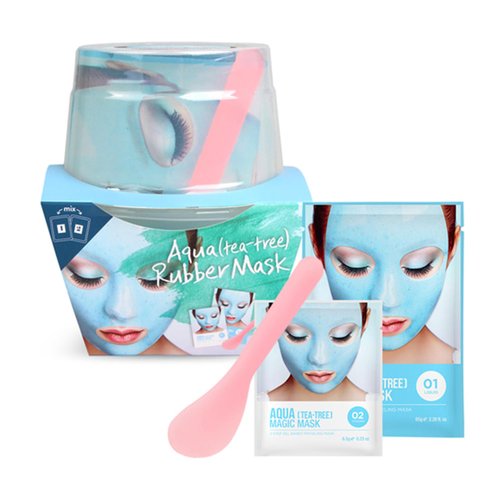 LINDSAY Luxury Magic Modeling Cup Pack | Organic Gel Face Mask Skincare | Hydrating & Deep Pore Cleansing Mask | Modeling Pack Facial Mask | Korean Skin Care Mask (Aqua, 5.18 Fl. Oz)