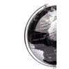 Exerz World Globe Black Dia 5.5-inch - Mini Educational Globe of Earth - Metal Base - Metallic Black