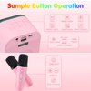 Mini Karaoke Machine for Kids Adults, Portable Bluetooth Speaker with 2 Wireless Microphones, Christmas Birthday Gifts Party Toys for Kids 4, 5, 6, 7, 8, 9, 10, 11, 12+ Years Old Girls Boys - Pink