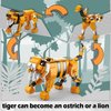 BDXEJV Creator 3 in 1 Animals Building Set, 12 Forest & Sea Animal Figures Toys, Compatible with Lego Animals Collectible Building Toy, Party Favors Gifts for Kids, Boys & Girls 8 Plus Years Old