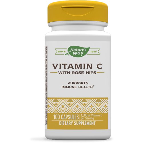 Nature's Way Vitamin C with Rose Hips; 1000 mg per Serving; 100 Capsules