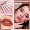XINGXYUEL 5 Colors Matte Cigarette Lipstick Set Velvet Little Tube Cigarettes Lipstick Lip Gloss Set Non-Stick Cup Lip Stain Long Lasting Waterproof Red Lipstick Lip Makeup