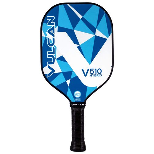 Vulcan | V510 Pickleball Paddle | Hybrid Performance | Polypropylene Core - Carbon Fiber Surface | USAP Approved | Blue Geo