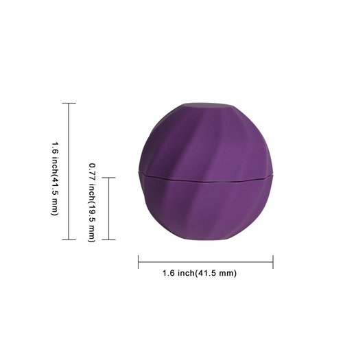 LONGWAY 0.24Oz (7ml) Empty Lip Balm Sphere Containers | Screw Cap Lipstick Tubes/Chapstick Tubes/Chapstick Holder for Lip Gloss & BPA FREE (Pack of 10, Purple)