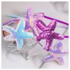 Totelux Starfish Headband Sequins Star Hair Band for Women Girls Hair Accessories Birthday Wedding Party Supplies (Light Purple)
