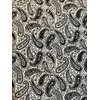 Perfect Paisley Peek-A-Boo Iron On Patches by HoleyPatches (Black & White, 4" x 4")
