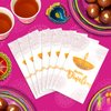 100 Pcs Happy Diwali Paper Napkins Decorations, Diwali Deepawali Festival of Lights Decorative Paper Napkins, Disposable Cocktail Napkins for Diwali Light Festival Indian Party Supplies Decorations