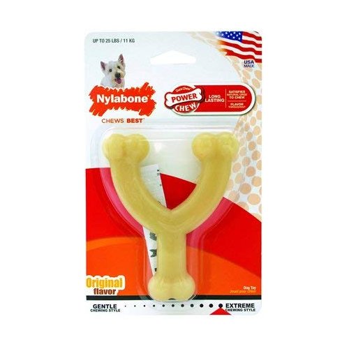 Nylabone Dura Chew Regular Original Flavored Wishbone Dog Chew Toy (2 Pack)