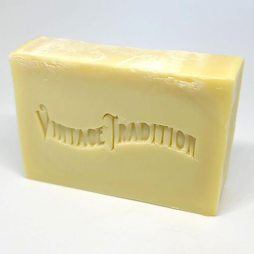 Vintage Tradition Premium Unscented Olive Oil Balm Soap - Gentle, All-Natural, Luxury Bar Skincare for All Skin Types