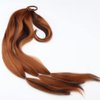 Sharopul Long braids up Ponytail Extension DIY Hair Styles can be Reused Wrap on the top with Hair Tie Woman Braiding Ponytail (24inch, Mix Chocolate Brown)