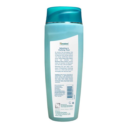 Himalaya Refreshing & Clarifying Toner for Clear Skin and a Deep Clean, Recedes Oil & Minimizes Pores, 6.76 oz