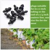 150 Pieces Drip Irrigation Plug irrigation goof plug 1/4 1/2 Drip Irrigation Tube End Closure Hole Plugs for Home Garden Pipe Supplies
