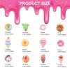 BAIYIYI 50PCS 3D Dessert Nail Charms Mixed Kawaii Donuts Dessert Ice Cream Cake Resin Nail Art Charms Flatback Slime Resin Charms for Acrylic Nails DIY Craft Accessories