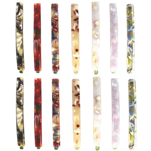 MIAO JIN 14 Pcs Hair Clips Bobby pins Acetate Barrettes Hair Accessories Fashion Geometric Bobby ...