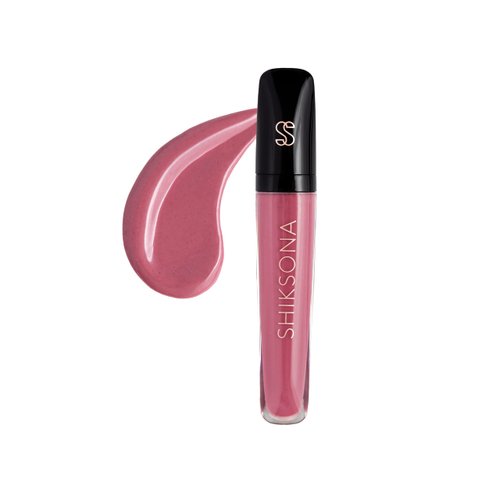 ShikSona High Shine Lip Gloss | Hydrating, Vegan, Non-Sticky Lipgloss in a Timeless, Universal Color | Mesmerizing Mama (Sheer Nude Pink)