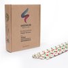 Weemium Christmas Paper Straws - Pack of 200 in 10 Designs - Biodegradable Christmas Straws for Drinking, Party & Crafts