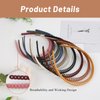 Plastic Headbands For Women, 7mm Thin Headbands Non Slip Makeup Head bands for Womens Combing Hairbands Hair Accessories Face Wash Headband for Women Teen Girls 10Packs
