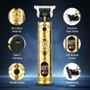 JOSHON Hair Clippers for Men, Professional Hair Trimmer Barber Cordless Zero Gapped Hair Clippers with LCD Display, Mens Beard Trimmer T Liners Shavers Edgers Clipper for Hair Cutting, Golden