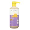 Alaffia Babies and Kids Shampoo and Body Wash, Gentle and Calming Support for Soft Hair and Skin with Shea Butter, Neem, and Coconut Oil, Fair Trade, Lemon Lavender, 16 Fl Oz