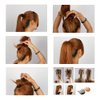 LOVEF 4 Pcs Useful Volume Inserts Hair Clip Bump its Bouffant Ponytail Hair Comb Bun Maker