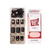 KISS imPRESS Press-On Nails Couture Collection Manicure Kit, ‘Lavish’, Patented Super-Hold Adhesive, 30 Fake Nails with 12 Accent Nails