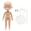 niannyyhouse DOD 13cm Doll Action Figures Body Suitable for 1/12 BJD Dolls Head Dress Up (Normal White-Standard Package B)