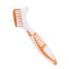 Sonew Dual Head Denture Toothbrush, Remove Plaque for Partial, Half, Complete Dentures Cleaning (Orange)