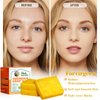3 PCS Turmeric Soap Bar for Face & Body, All Natural Turmeric Soap with 24k Nano Gold, Handmade Tumeric Soap Bar, 24k Gold Soap Bar and Turmeric Face Soap, Smooth Skin and Moisturizing, 3.53oz X 3