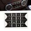 Car Button Decals Interior Stickers for Mercedes Benz W204 C250 C350 E-Class 2008-2014 AC Radio Steering Wheel Air Conditioner Number Door Repair Sticker Kit