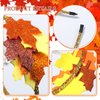 FULANSI Fall Maple Leaf Headband Sparkly Maple Leaves Hair band Glitter Orange Yellow Hair Hoop Thanksgiving Hair Accessory for Women Girls Autumn Harvest Festival Party Decoration Supplies