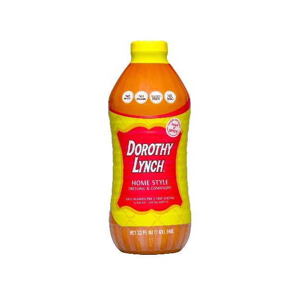 Dorothy Lynch Salad Dressing | Sweet & Spicy | Thick & Creamy | Salads, Dips, Sauces, & Marinades | French Style Condiment | Tangy | Gluten Free | No Trans Fat | USA Made (Home Style, 32 oz (1 Pack))