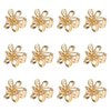 12PCS Gold Metal Flower Claw Hair Clips Set for Women & Girls: Mini Hair Claws & Accessories