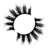 ILLPTA Fluffy Wispy Volume False Eyelashes Strip 3D, Natural Look Thick Waterproof Cat Eye Lashes, 16MM Faux Mink Demi Curly Cateye Fake Eyelashes (5D-06)