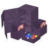 Ultimate Guard Flip 'n' Tray 160+, Deck Case for 160 Double-Sleeved TCG Cards +Dice Tray, Purple, Independent Magnetic Closure & Microfiber Lining