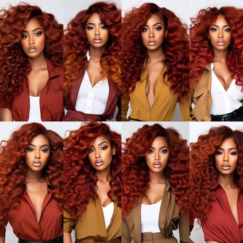 Reddish Brown Curly Weave Human Hair Bundles Color 33 Human Hair Copper Red Brown Kinky Curly Bundles Double Weft Remy Hair Extensions Wet and Wavy Bundles Silky and Soft 26 28 30 Inch