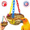 Bonka Bird Toys 1622 Nest Swing Small Parrot Basket Cage Toy Cockatiels, Parakeets, Budgies, and Similar
