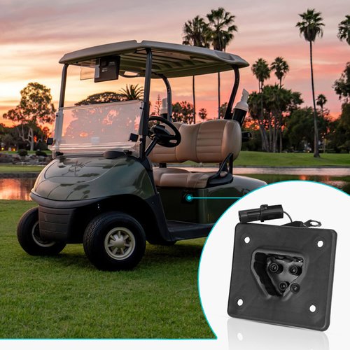 Golf Cart 48V Battery Charger Receptacle or Plug for EZGO RXV & TXT 2008-up Electric, EZGO 2Five 2010-up Delta-Q Charging Receptacle OEM# 602529
