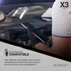 X3 Black Nitrile Disposable Industrial Gloves 3 Mil, Latex/Powder-Free, Food-Safe, Non-Sterile, Textured, Medium, Box of 100