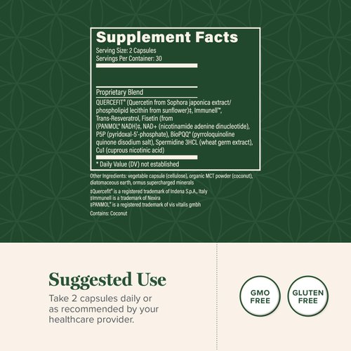 Global Healing Center - Ultimate Cellular Health - NAD Supplement for Women & Men, Cellular Repair, Includes Resveratrol for Anti-Aging, Supports NAD Plus, Alternative to Nicotinamide Riboside