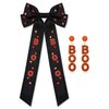 Halloween Hair Bow Clips for Women Halloween BOO Hair Clips Gothic Hair Bows Ribbon Halloween Party Costume Hair Accessories Halloween Party Favors