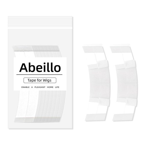 Abeillo 36PCS Wig Tape, White Wig Tape Double Sided Ultra Hold Waterproof Lace Front Wig, Lace Wi...