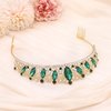 Oriamour Rhineshtone Wedding Tiara for Bride & Flower Girls - Princess Tiara Headband Bridal Queen Crown With Combs For Women And Girls (Green)