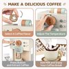 Airlab Toy Coffee Maker for Kids Wooden Kitchen Accessories Pretend Play Toddler Coffee Playset for Girls Boys Ages 3 4 5 Years Birthday Gifts