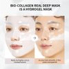 Deep Collagen Overnight Mask 35gx4ea | The real collagen 2,160,000ppb | Facial Hydrogel Masks with low molecular weight collagen for elasticity, firming, and moisturizing