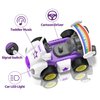 imagifun Remote Control Car for Toddler, 2 Pack Radio Control Cartoon Toys for Kids, 2.4 GHz Rechargeable RC Cars for Toddler,Toys for Ages 3+, RC Cars with LED Lights & Music, Yard Games, for Girl