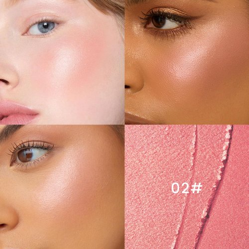 Makeup Powder Blush Highly Pigmented Baked Texture for a Bright, Healthy Glow | Available in 3 Gorgeous Shimmery Shades